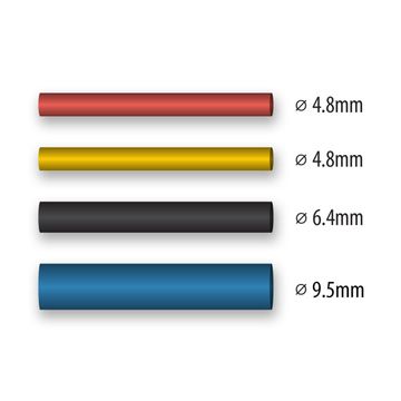 Heat-shrink tube set 4.8 - 9.5 mm