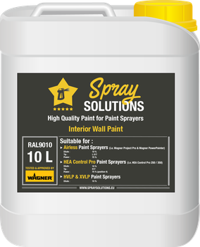SpraySolutions - Emulsion/Wall Paint - 10 litres - RAL9010