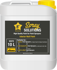 SpraySolutions - Emulsion/Wall Paint - 10 litres - WHITE