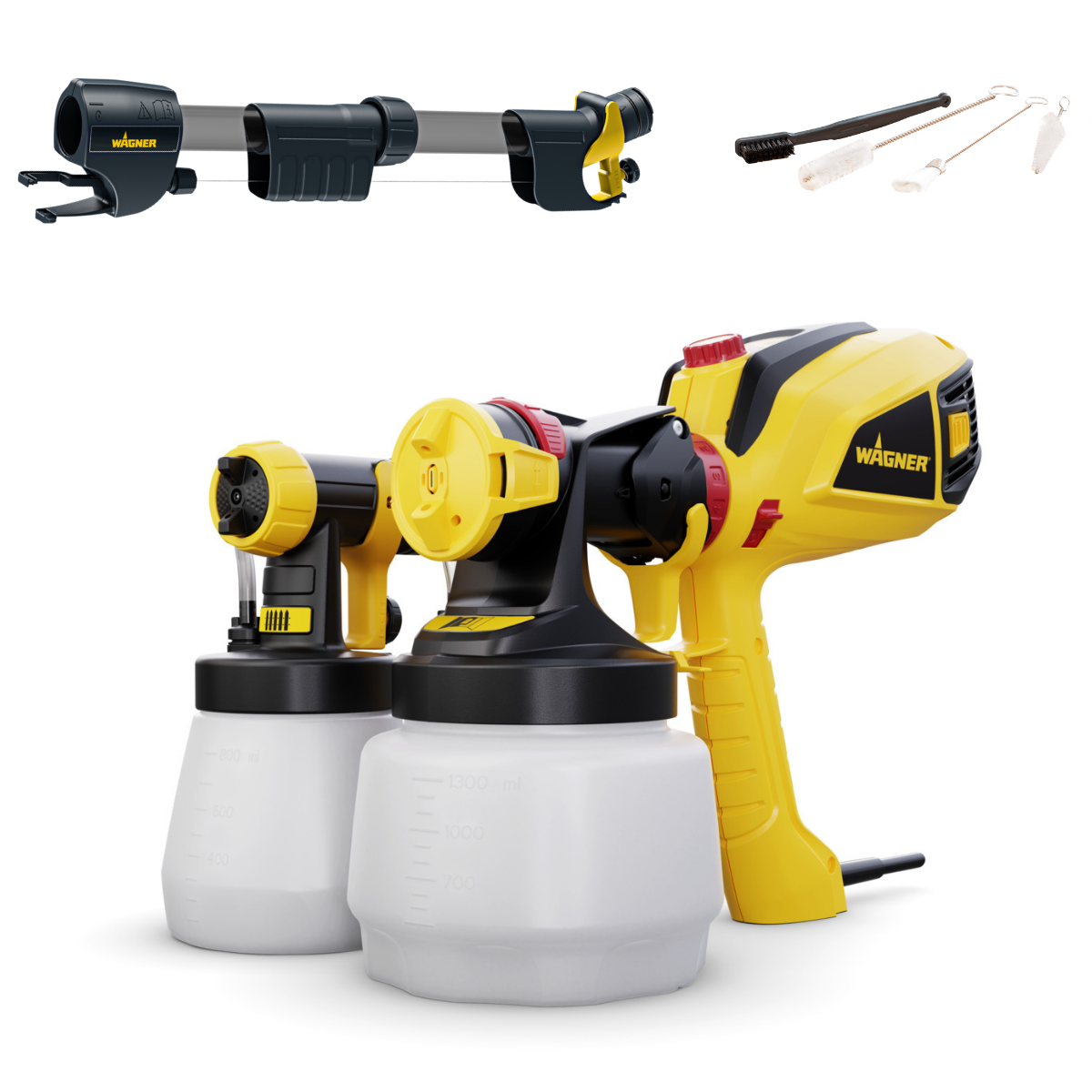 Wagner Universal Sprayer W 590 FLEXiO + 60cm Nozzle Extension Attachment + Cleaning kit